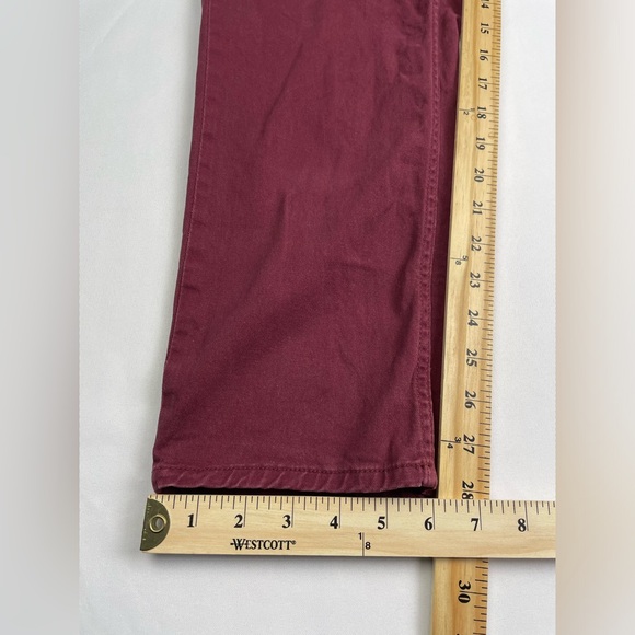 Gap pants mens 38x28” maroon red chino canvas pants - Picture 4 of 8